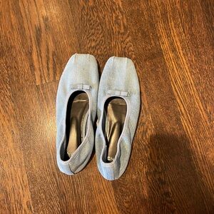 Denim Ballet flats